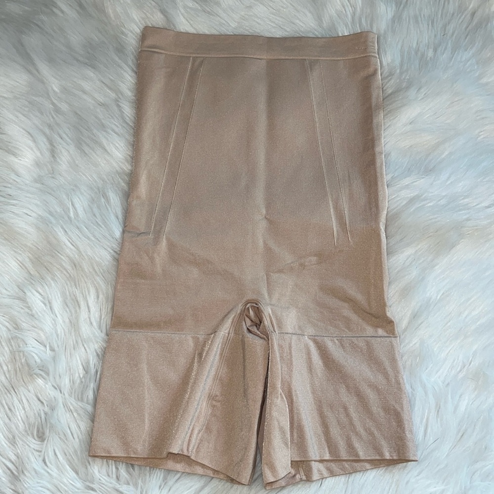 SPANX Nude High-Waist Shaping Shorts